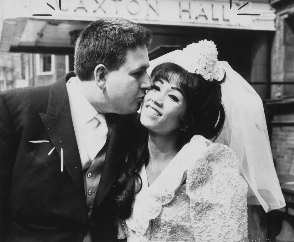  Lord Moynihan and his wife Luthgarda on their wedding day