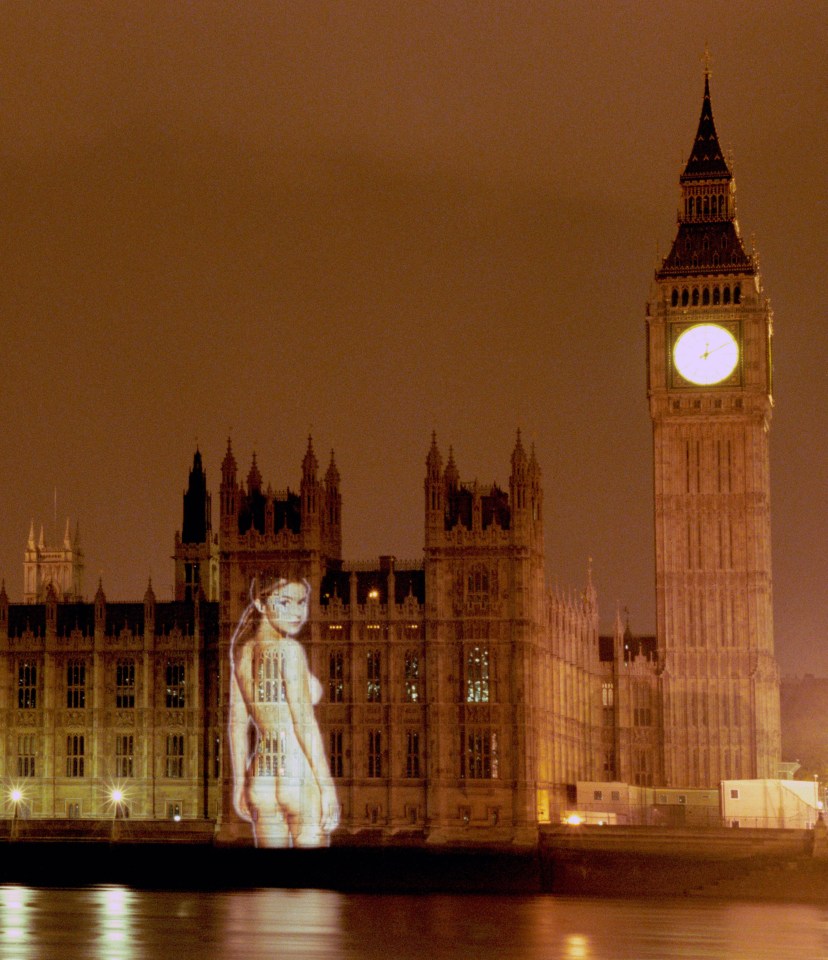 Even when she was projected onto the Palace of Westminster Gail Porter says she didn't see herself as attractive