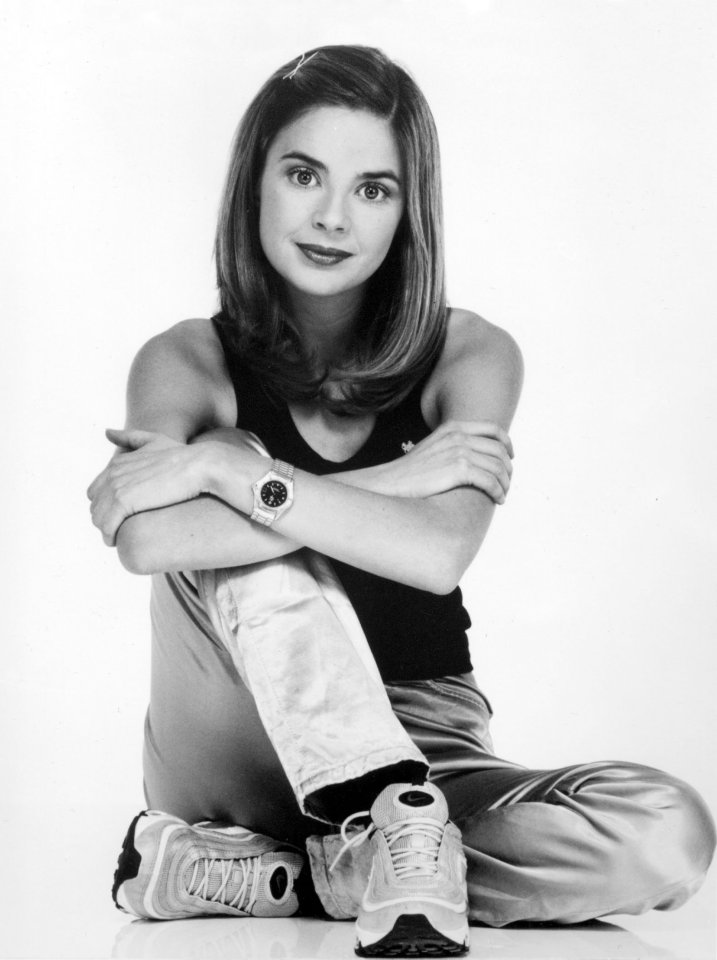 Gail Porter in promo shot for her early kids TV presenting work