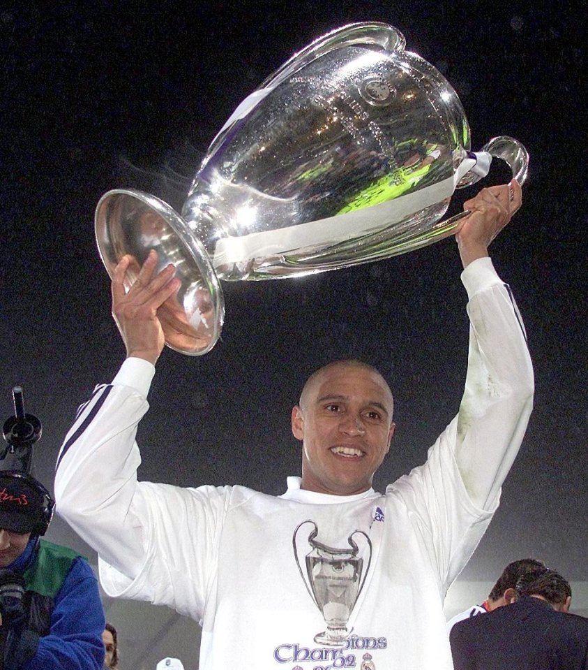  Roberto Carlos won the Champions League and World Cup in memorable 2002