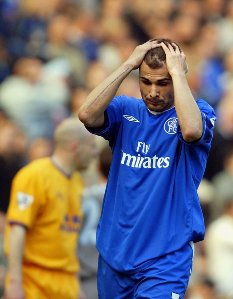  Adrian Mutu lasted all of 180 minutes under Jose Mourinho at Chelsea