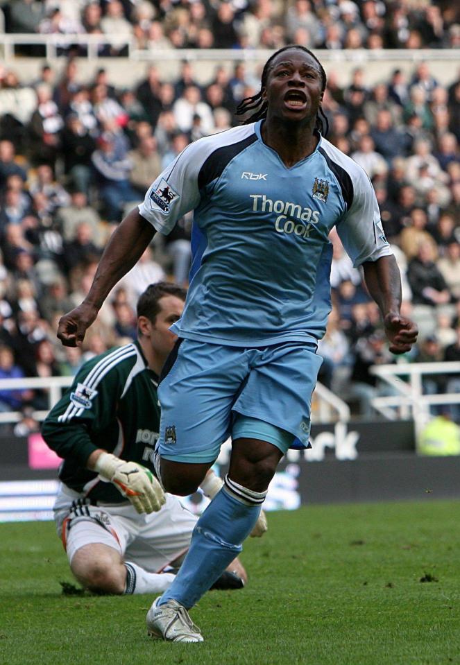 Emile Mpenza spent one season at Manchester City, struggling mightily