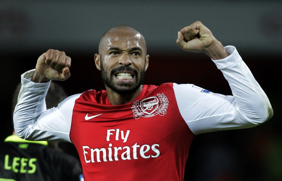  French legend Thierry Henry is arguably Arsenal's greatest ever striker