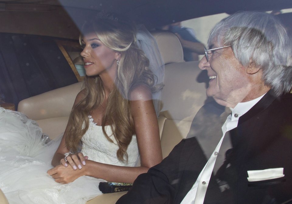  Petra, pictured with her dad at her wedding to businessman James Stunt