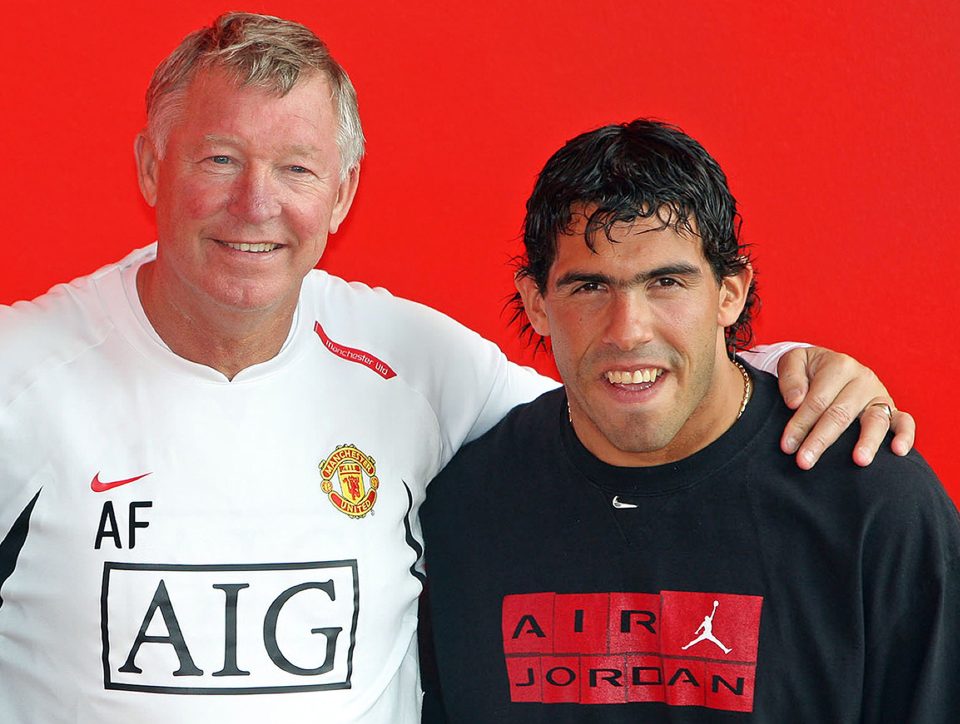 Tevez signed for Manchester United in 2007