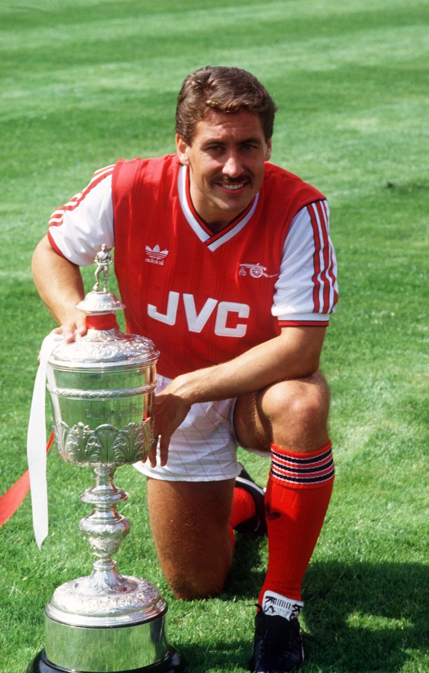 Kenny Sansom during his successful Arsenal days