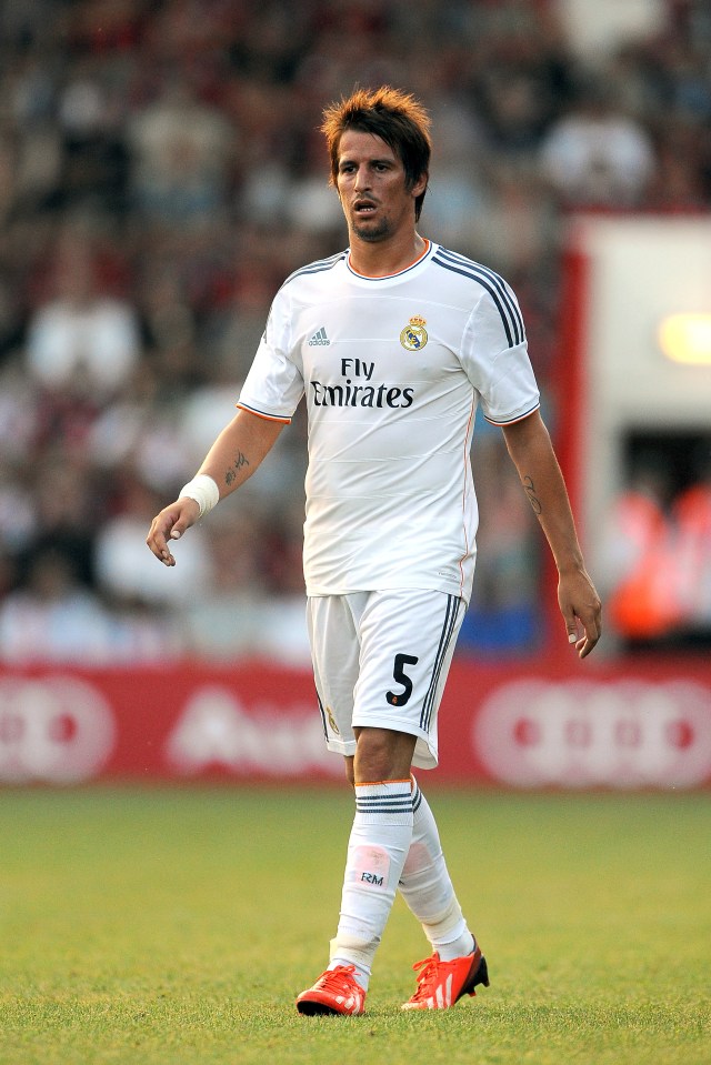  Real Madrid's Fabio Coentrao starts on the left of the defence