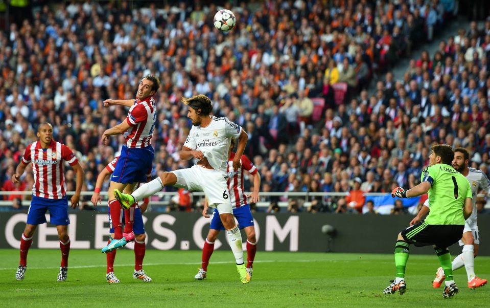  Diego Godin netted for Atletico in the 2014 Champions League final