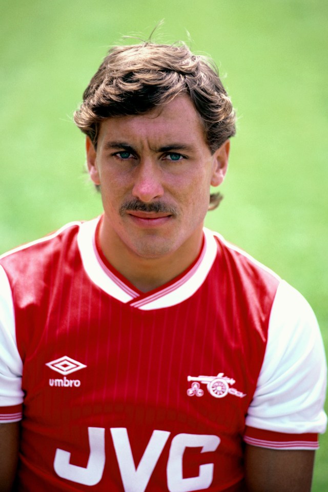 Kenny Sansom is a legend at Arsenal and is also a England international