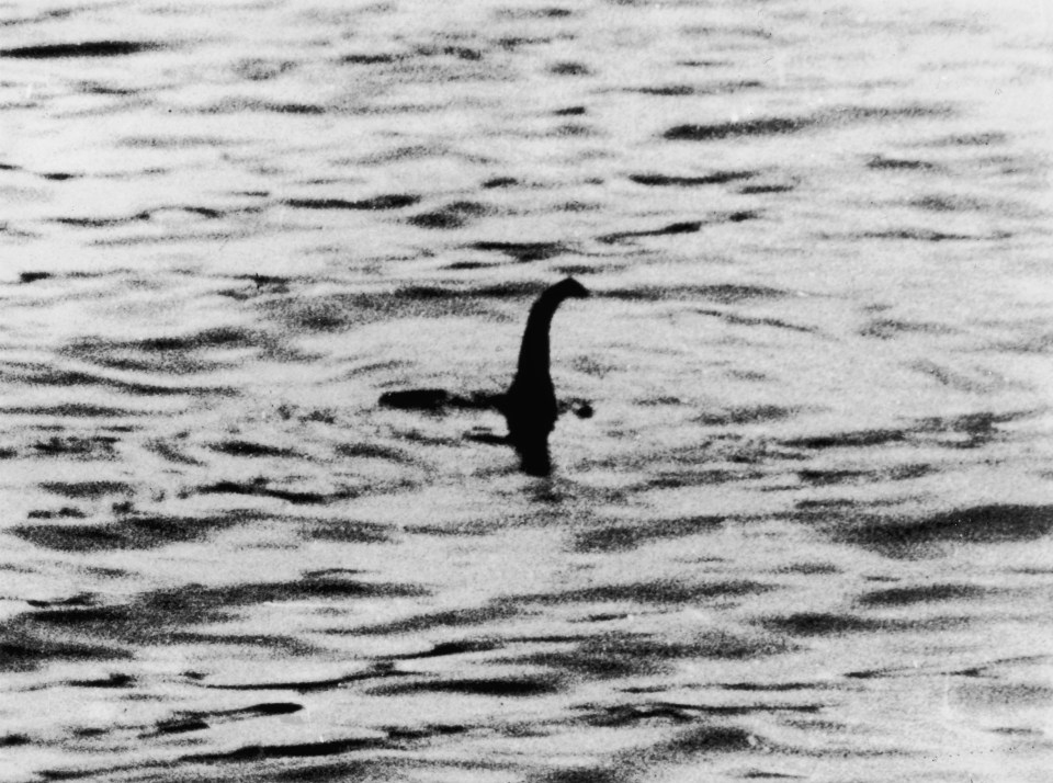  A photograph of the Loch Ness Monster - later disregarded as a fake with a toy used as the monster