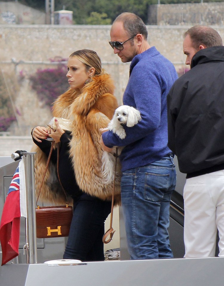 Andrey Melnichenko and wife Aleksandra Melnichenko relax on-board their superyacht during the Cannes film festival in 2012