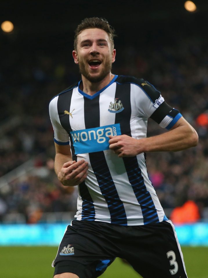 Paul Dummett also brought with him a signed Newcastle jersey and some pictures