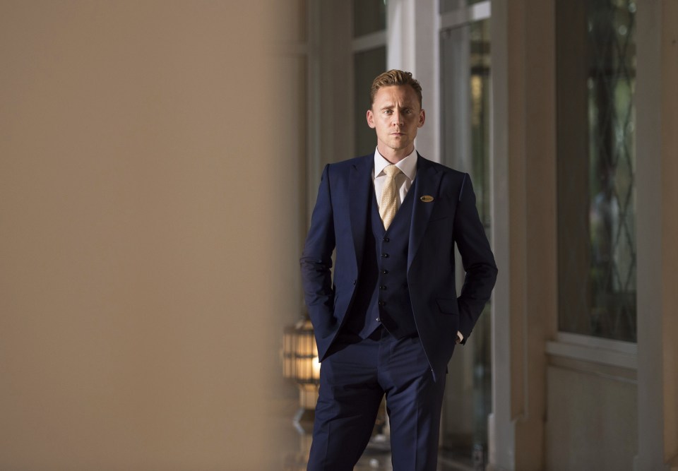 Suits you, sir . . . Tom pulls off a fetching suit in Night Manager scnes