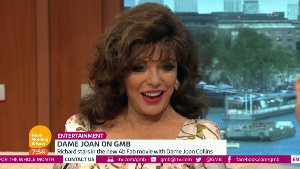 Joan also referenced an awkward appearance on Good Morning Britain when she and presenter Susanna Reid wore the same dress