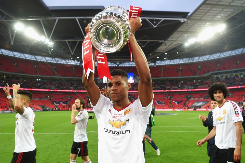  Rashford has already had a taste of silverware with the Red Devils