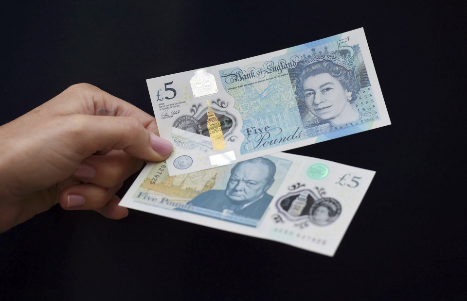  New polymer £5 note can survive a spin in the washing machine