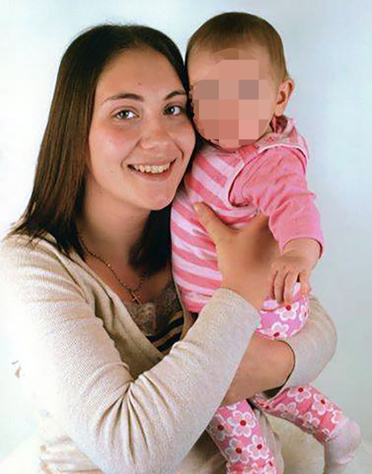 Jenny Davies, pictured holding her other son Andrew, was arrested on suspicion of child neglect 