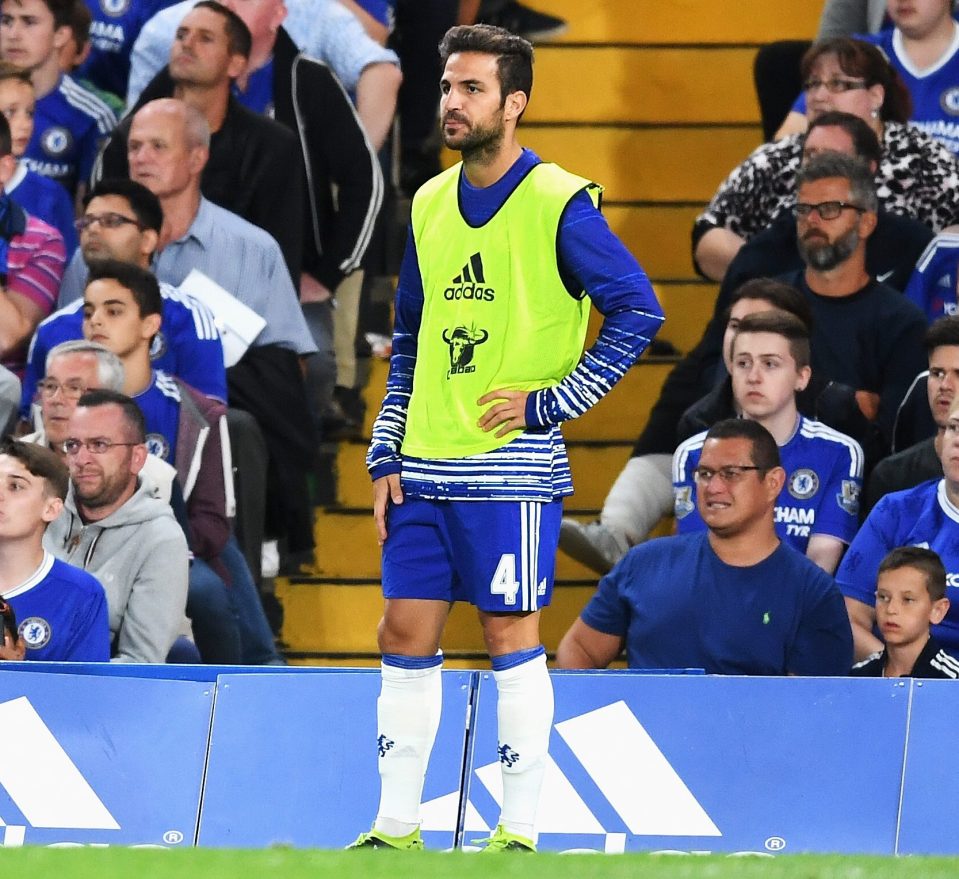 Cesc Fabregas has fallen out of favour with new Chelsea manager Antonio Conte