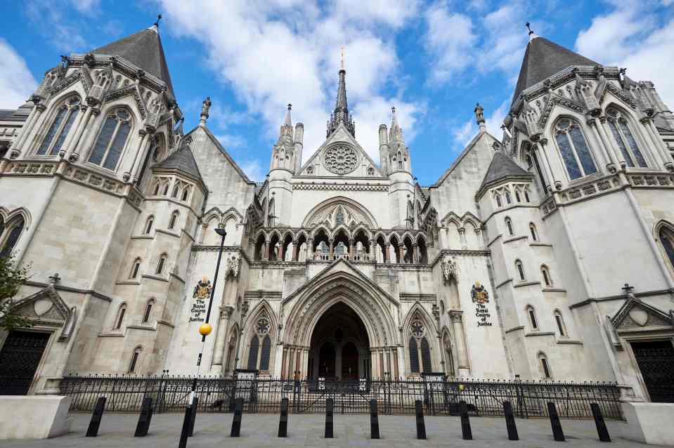 The front entrance to The Royal Courts o