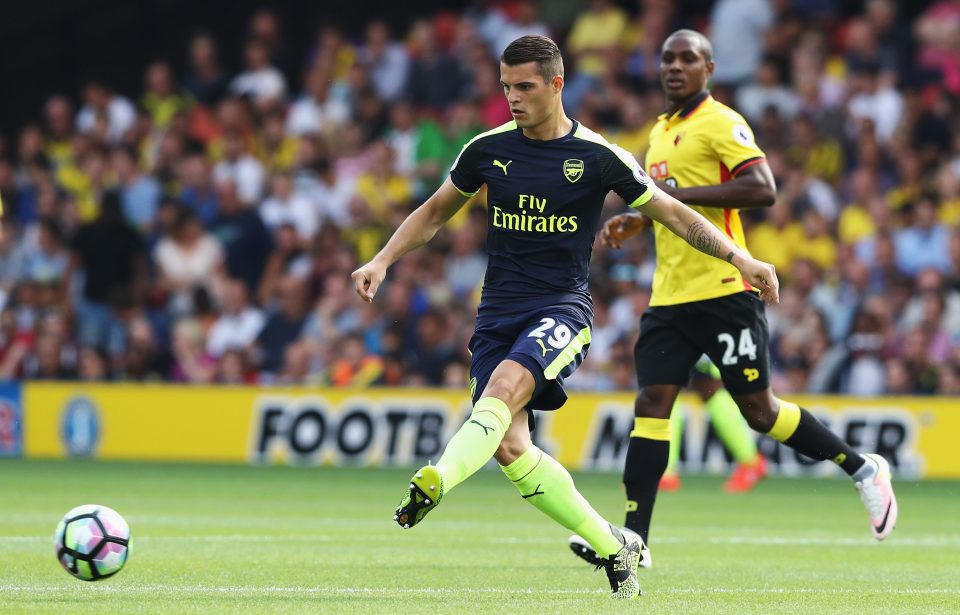  Xhaka has made an impressive start to life under the Frenchman