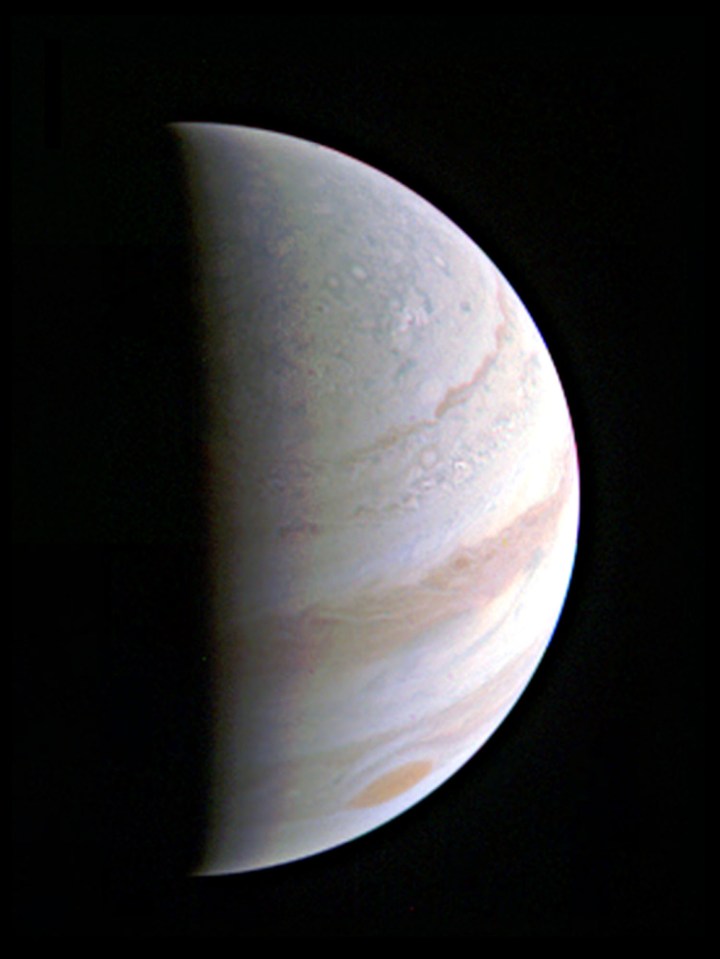 The Juno probe has captured a series of stunning snaps documenting the surface of Jupiter