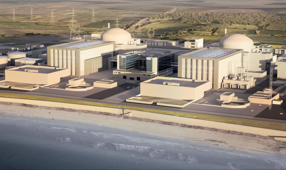 An artist impression of Hinkley Point C nuclear power station