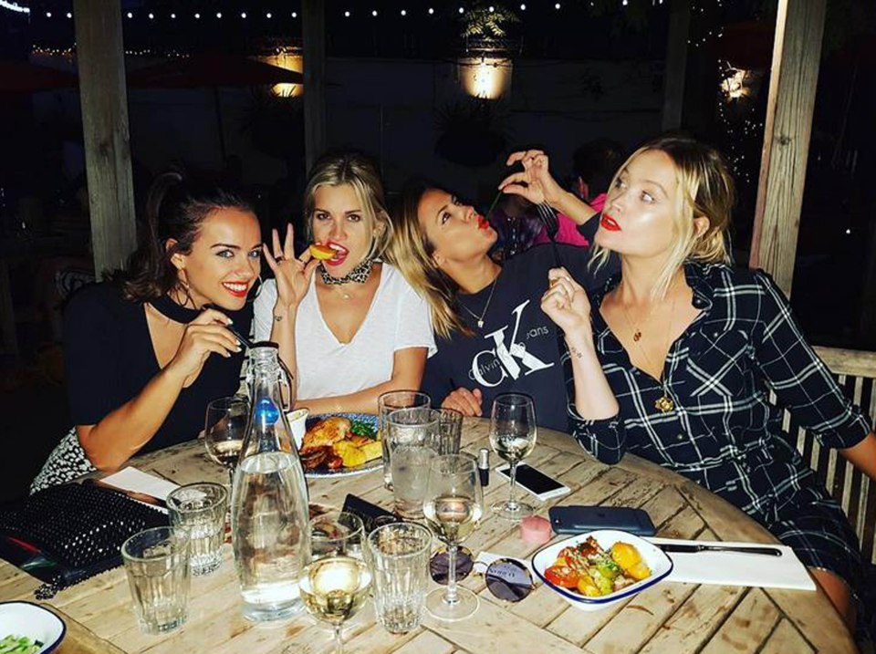 Georgia May Foote Caroline Flack Ashley Roberts Laura Whitmore