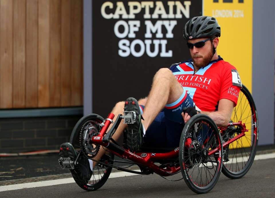 JJ competed in cycling for Team GB in 2014's Paralympics