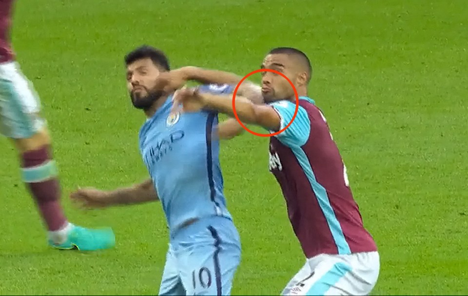  Sergio Aguero is currently serving a three-match ban for elbowing Winston Reid