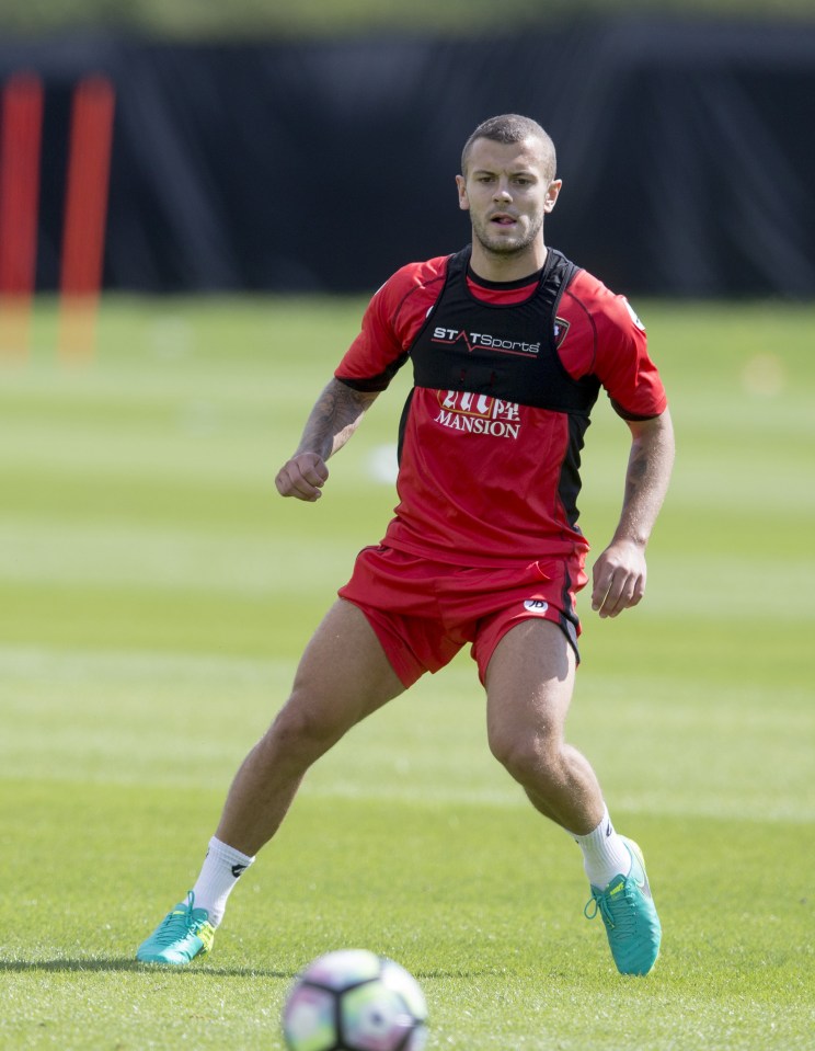  Jack Wilshere trained with Bournemouth for the first time on Thursday morning