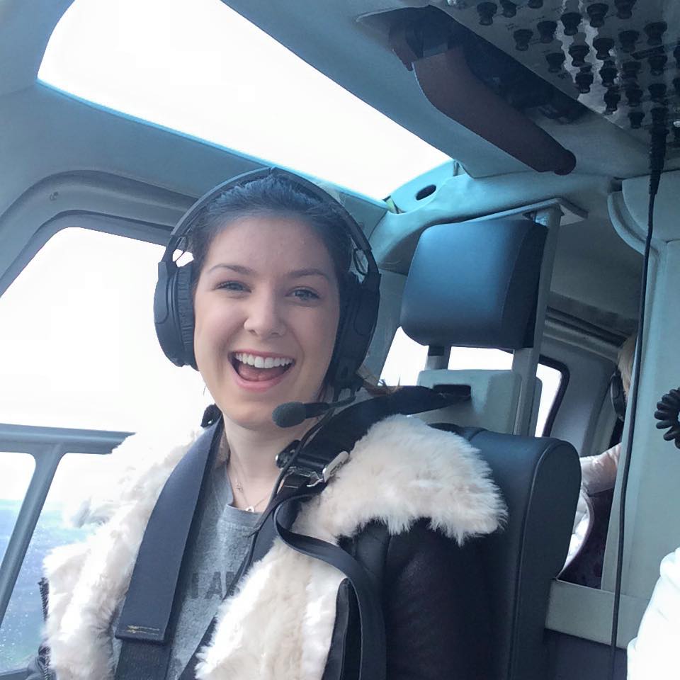 Lucy has flown a helicopter as part of her "bucket list"