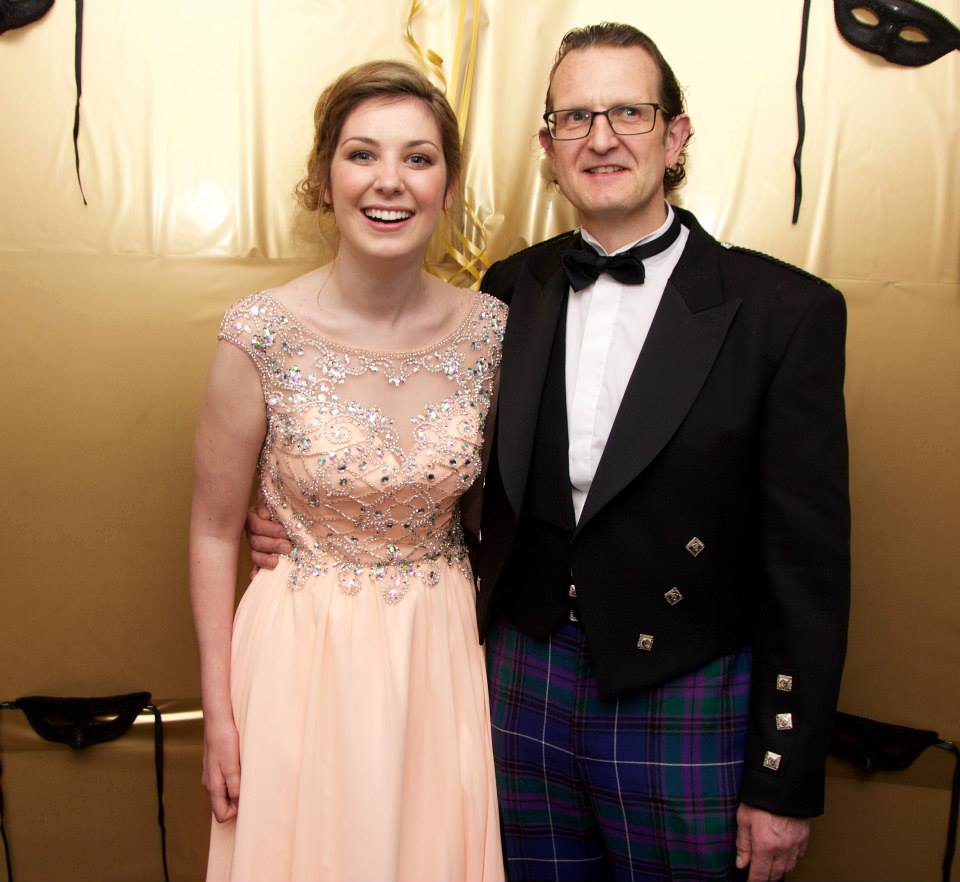 Brave Lucy Lintott, 22, pictured with her father Robert