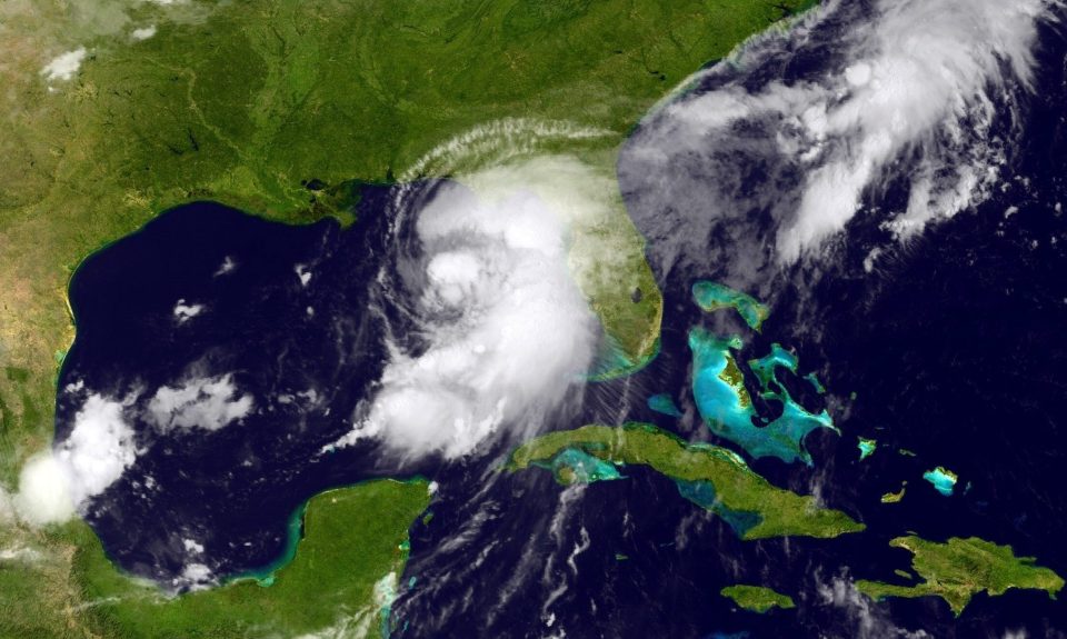  The eye of the storm has made its way to the western Gulf of Mexico coast of Florida