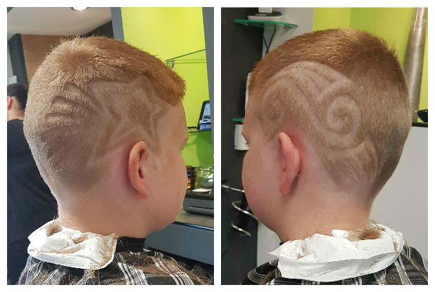 Benjamin Piper got the bizarre haircut on Thursday and now might be banned from returning to school