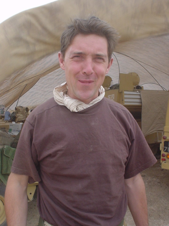 Chris Brannigan in Iraq