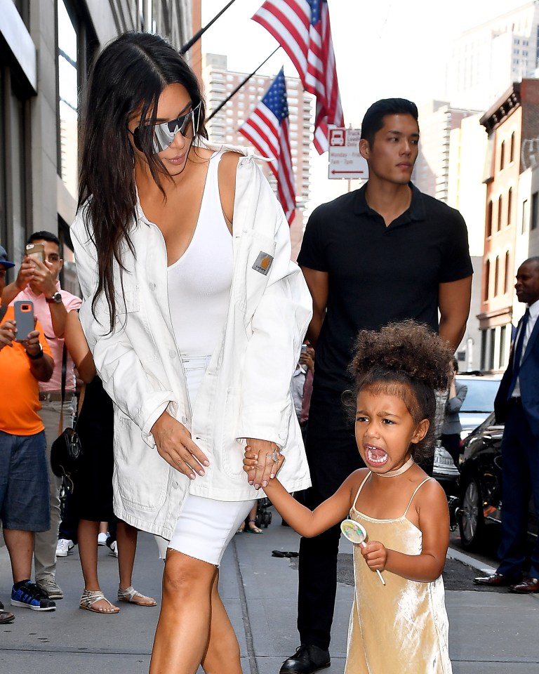  North threw a tantrum as she was spotted out in NYC