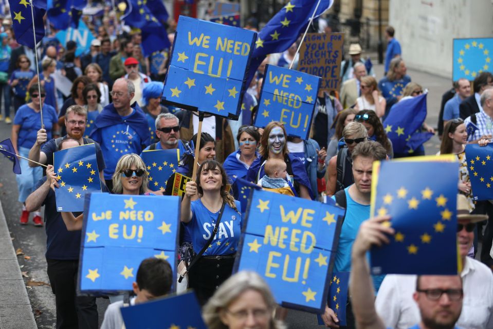  Thousands of lefties marched on London today ahead of a debate to be held in parliament on Monday