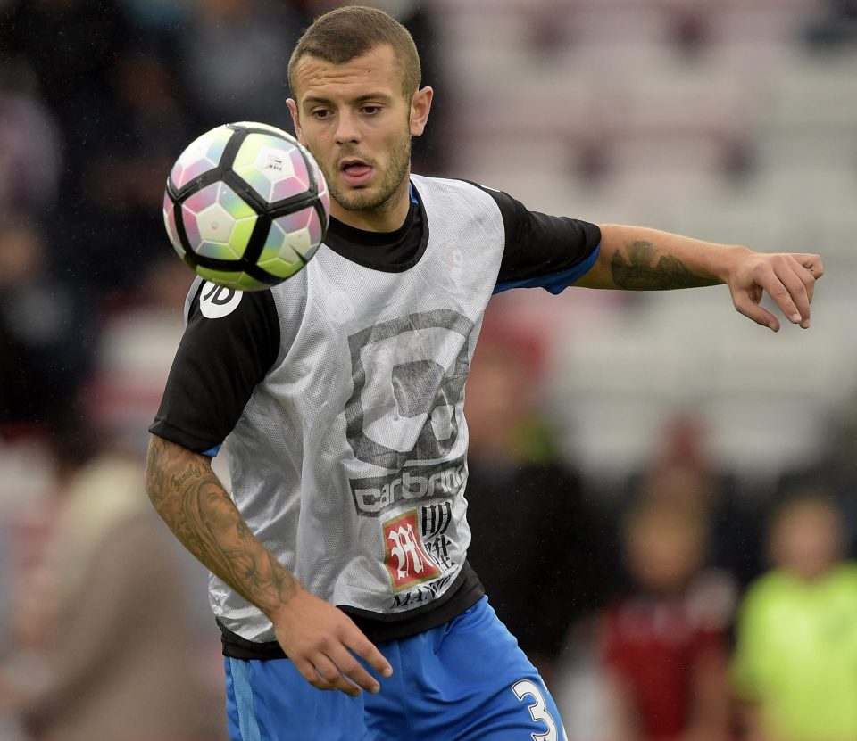 Jack Wilshere was named in the starting XI to play against AC Milan on Saturday