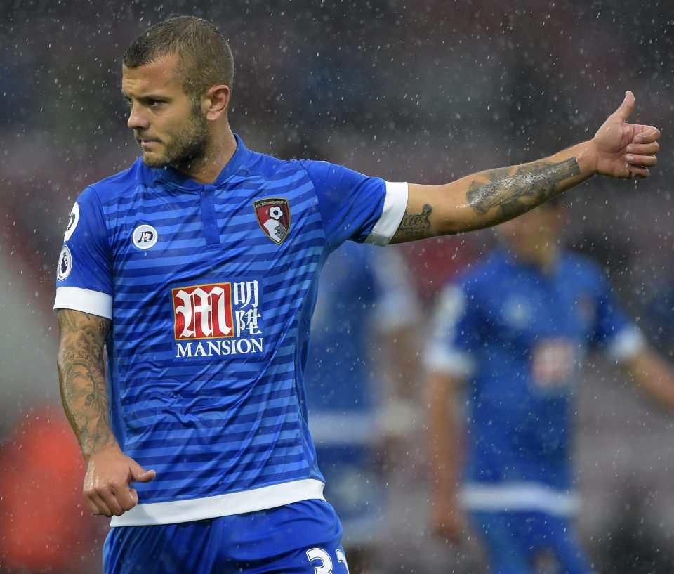 Jack Wilshere begins his Bournemouth career against AC Milan at the Vitality Stadium