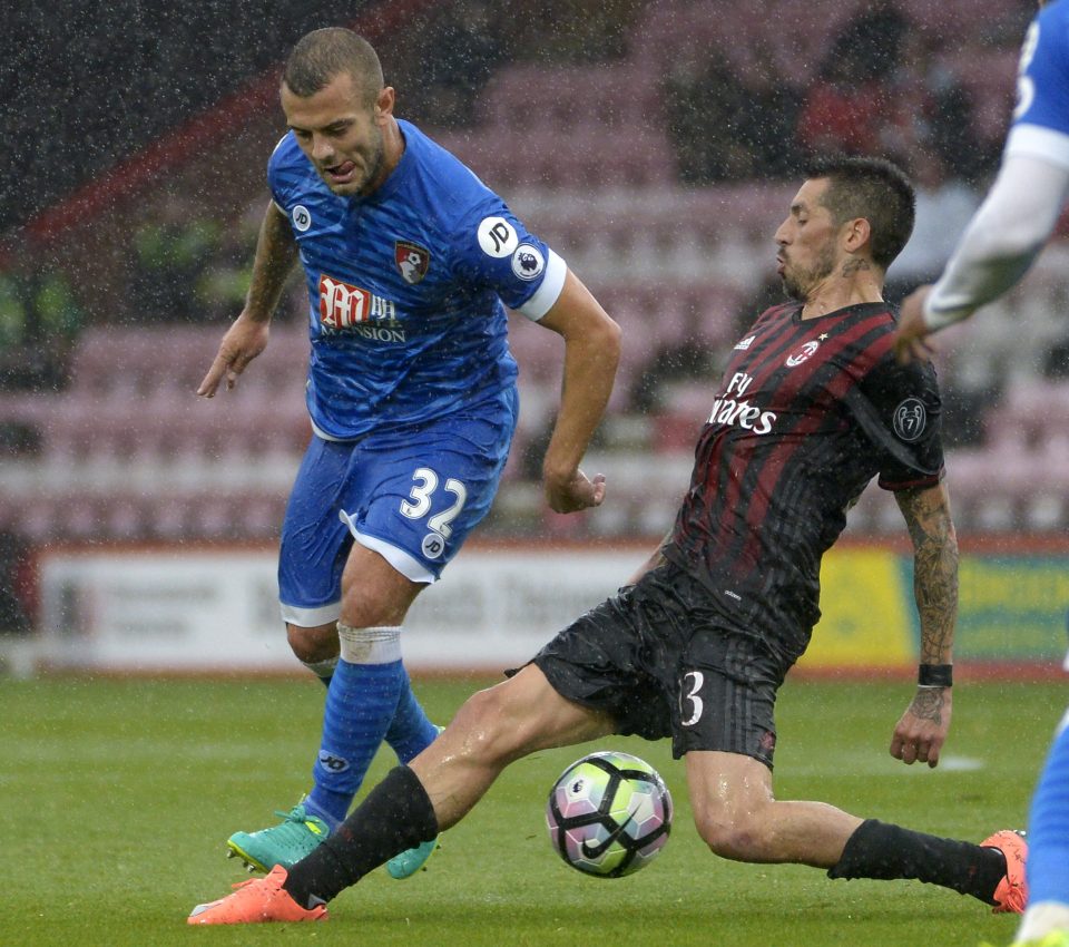  Wilshere made an appearance for Bournemouth against AC Milan for Warren Cummings' testimonial