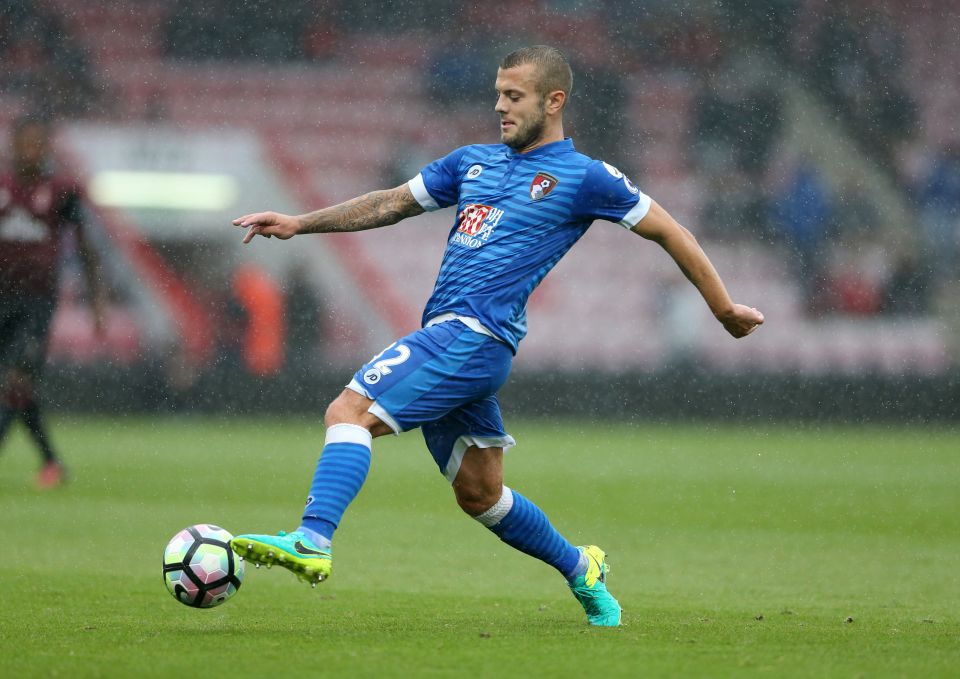 AFC Bournemouth's Jack Wilshere during the friendly match at the Vitality Stadium, Bournemouth. PRESS ASSOCIATION Photo. Picture date: Saturday September 3, 2016. See PA story SOCCER Bournemouth. Photo credit should read: Scott Heavey/PA Wire. RESTRICTIONS: EDITORIAL USE ONLY No use with unauthorised audio, video, data, fixture lists, club/league logos or "live" services. Online in-match use limited to 75 images, no video emulation. No use in betting, games or single club/league/player publications.