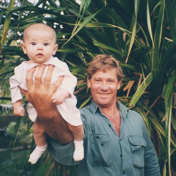 Tribute ... Bindi said in this snap posted to Instagram that her dad  would be her "hero for my entire existence"