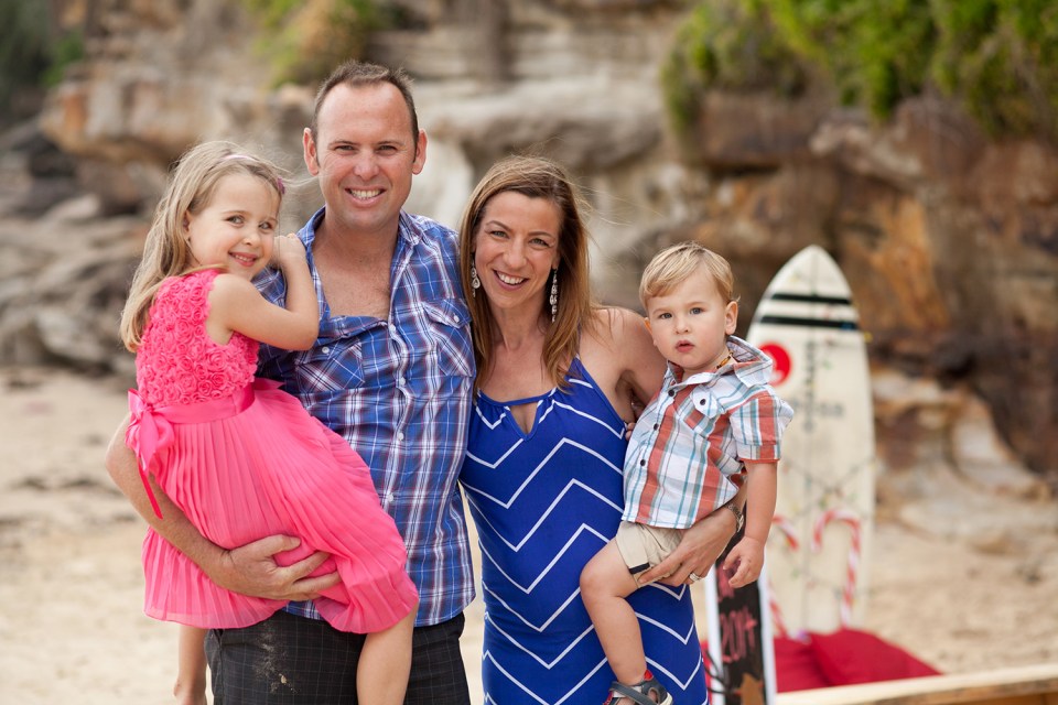  Emma Lovell, Director of Fly Babee with her husband Phil and kids Aimee, six, and Harry, three