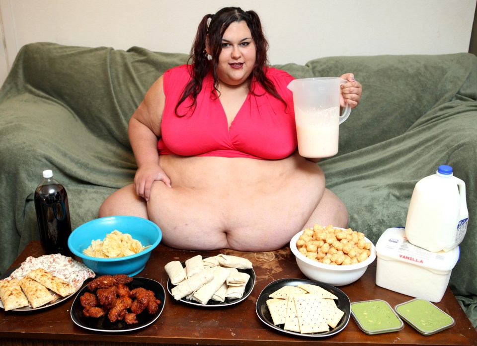  Monica will gorge on thousands of calories every day as she tries to become too fat to move