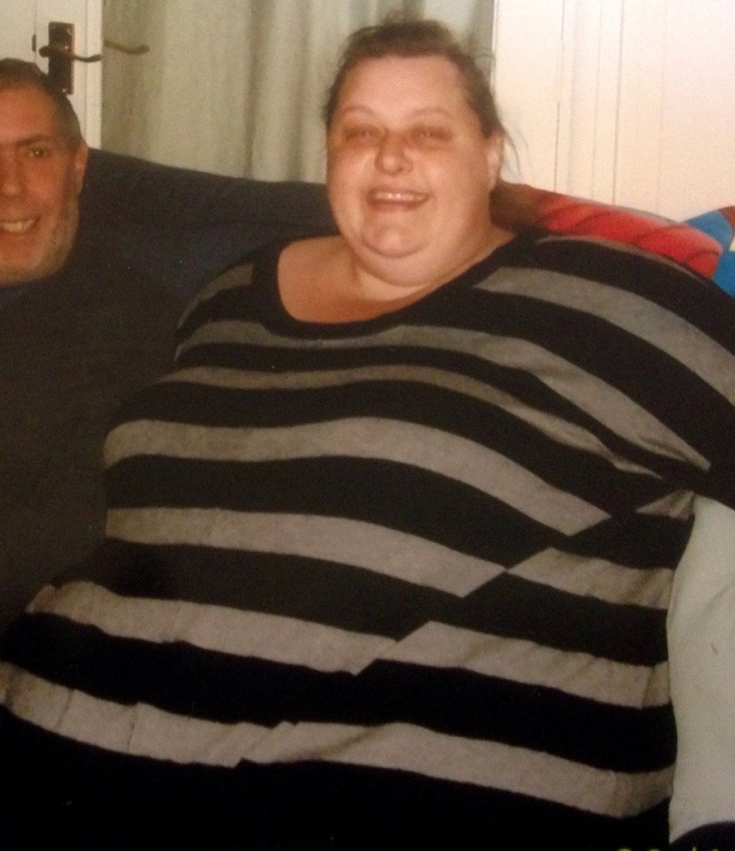 Before Jeannette lost 11-stone