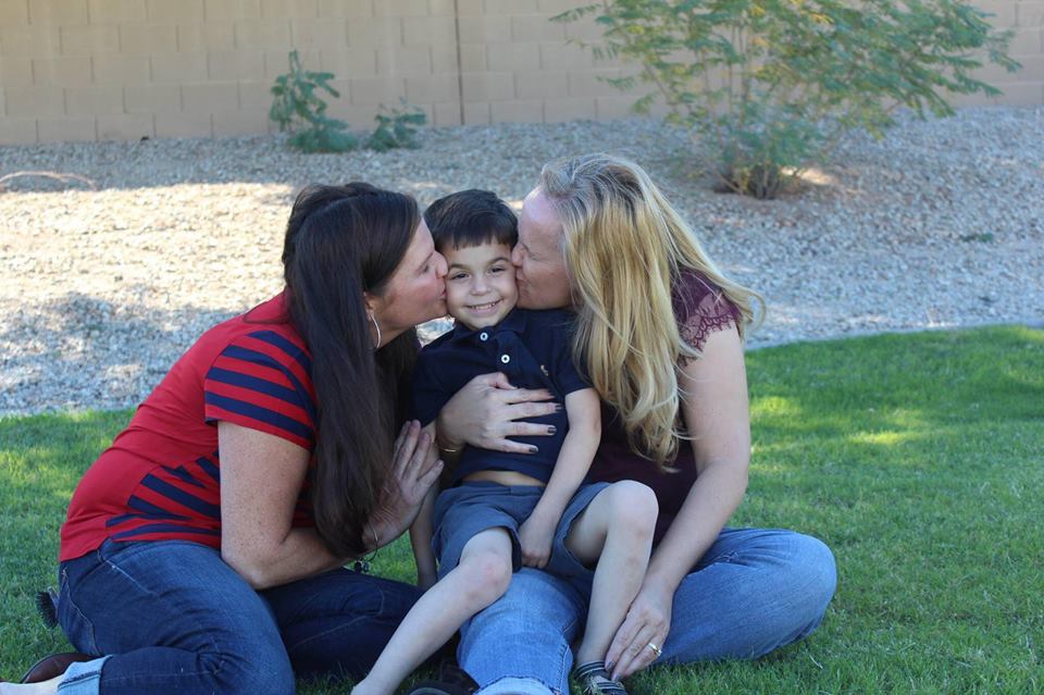  The two mums hit it off, and now little Grant is in constant contact with the mum whose daughter gave him her liver