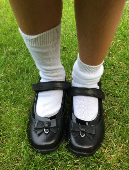 Amanda Holden took a cute pic of Hollie Rose's shoes