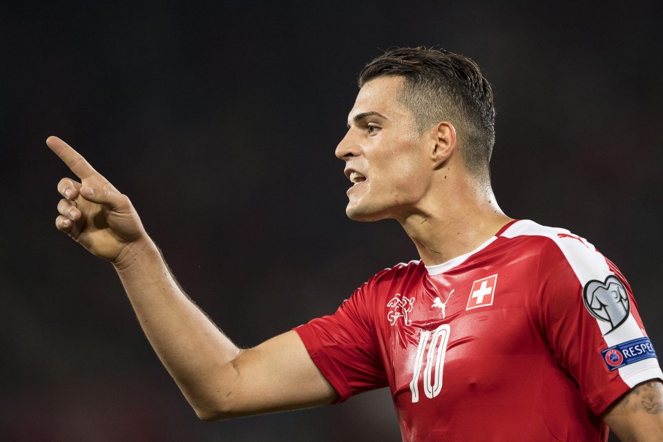  Swiss star Granit Xhaka joined Arsenal for £35m in the summer