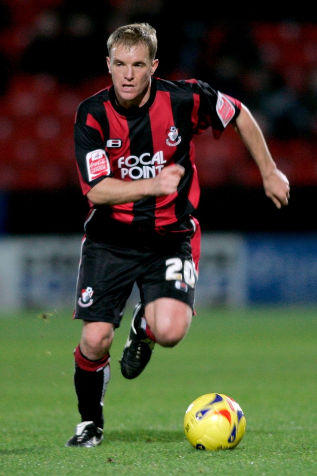 Eddie Howe played more than 250 games for Bournemouth