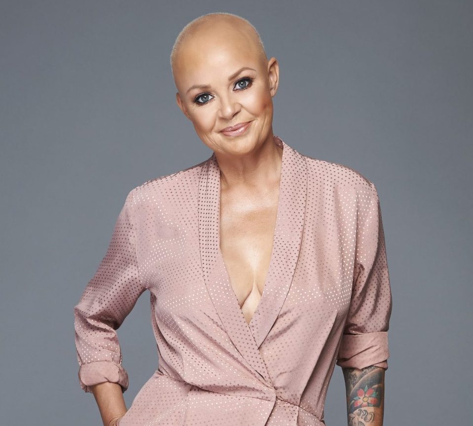 Gail Porter after breast reduction surgery